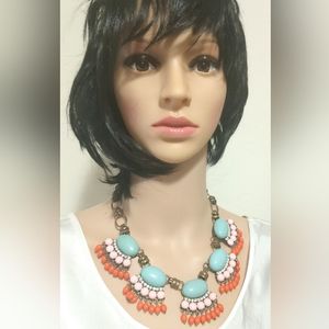 J. CREW Fan Fringe Statement Necklace
